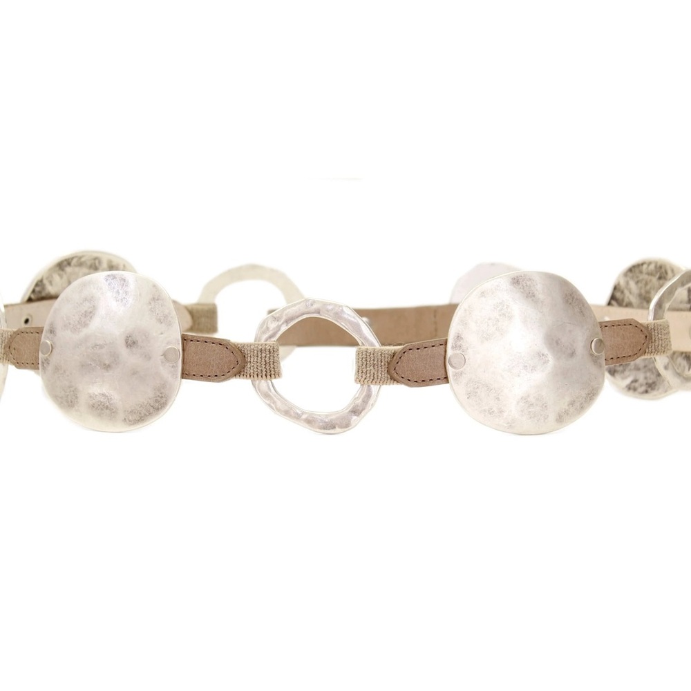 NWT Streets Ahead Phantom Belt- Taupe & Silver